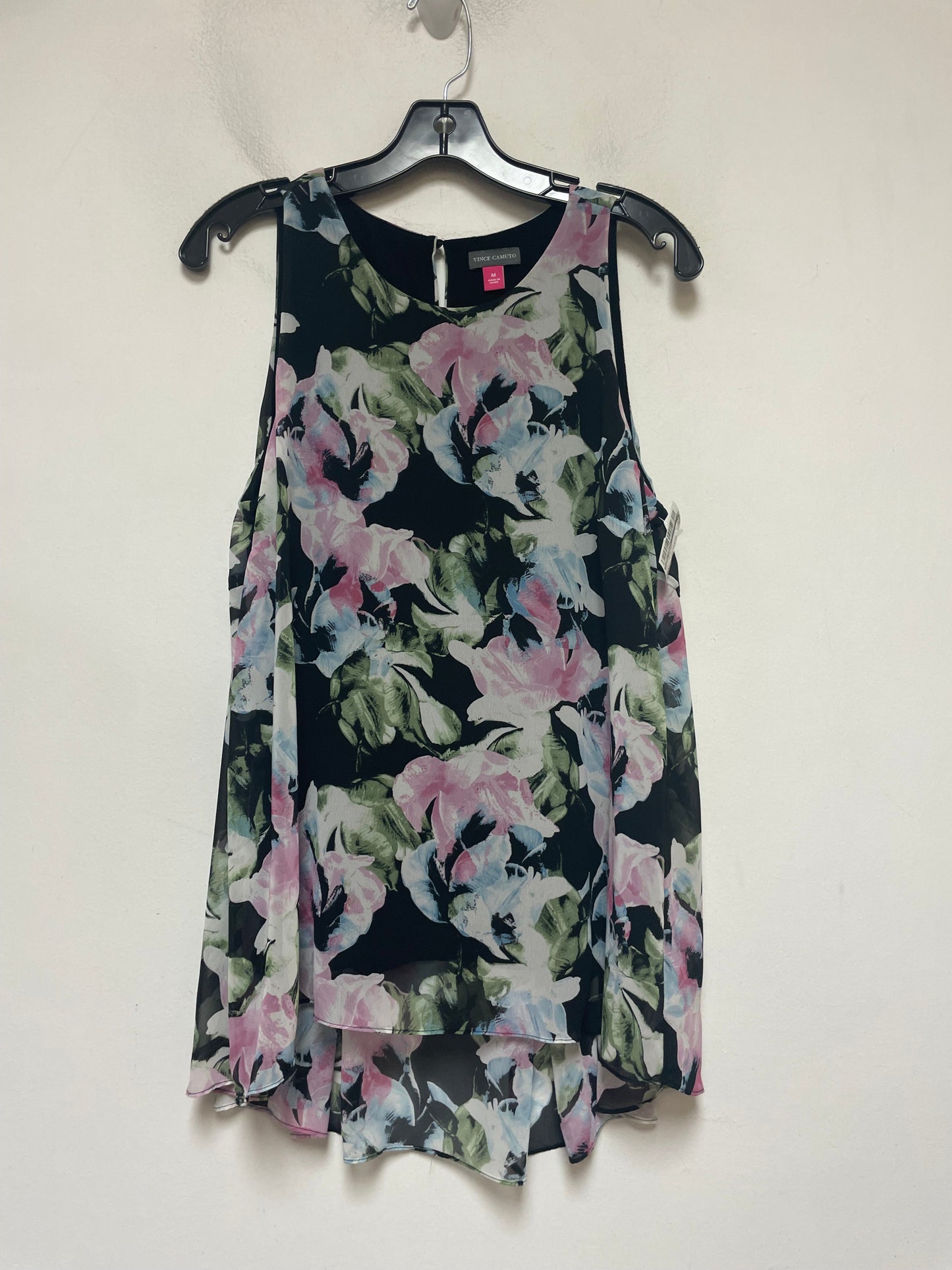 Top Sleeveless By Vince Camuto In Floral Print, Size: M