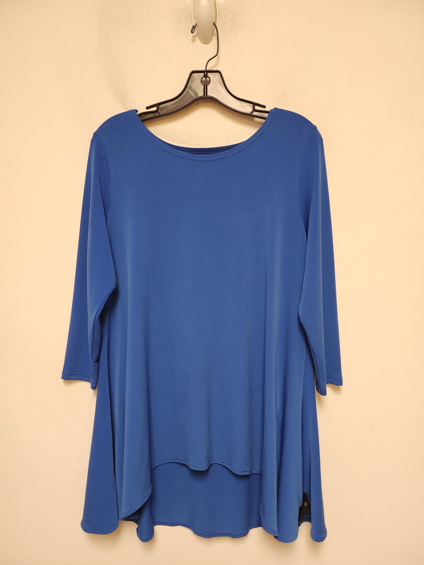 Top Long Sleeve Basic By Alfani In Blue, Size: S