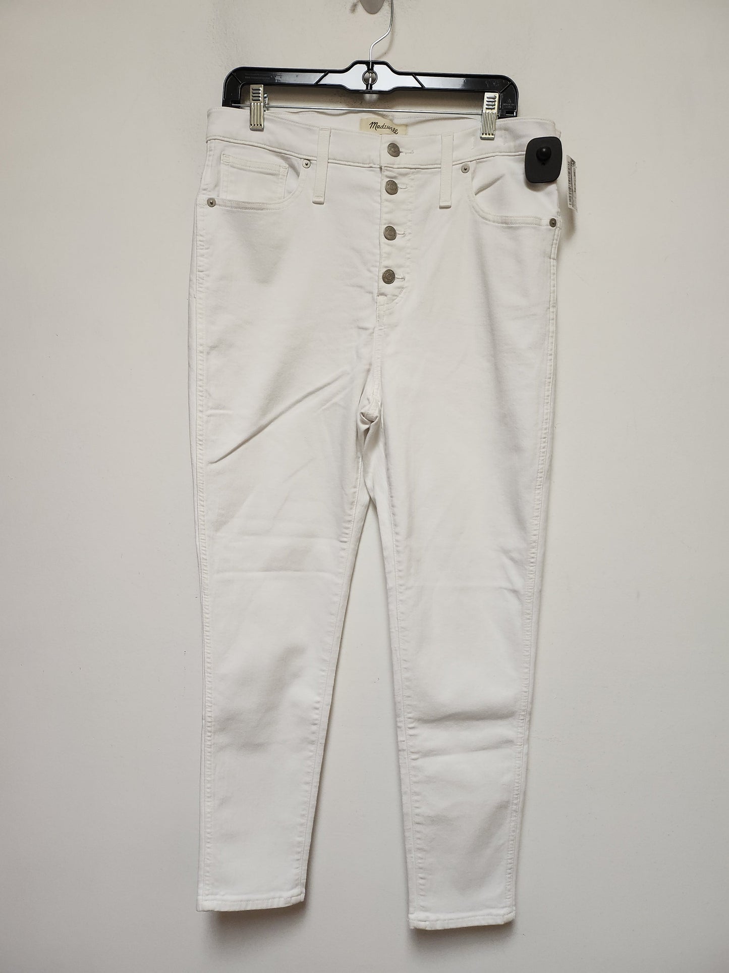 Jeans Skinny By Madewell In White Denim, Size: 10