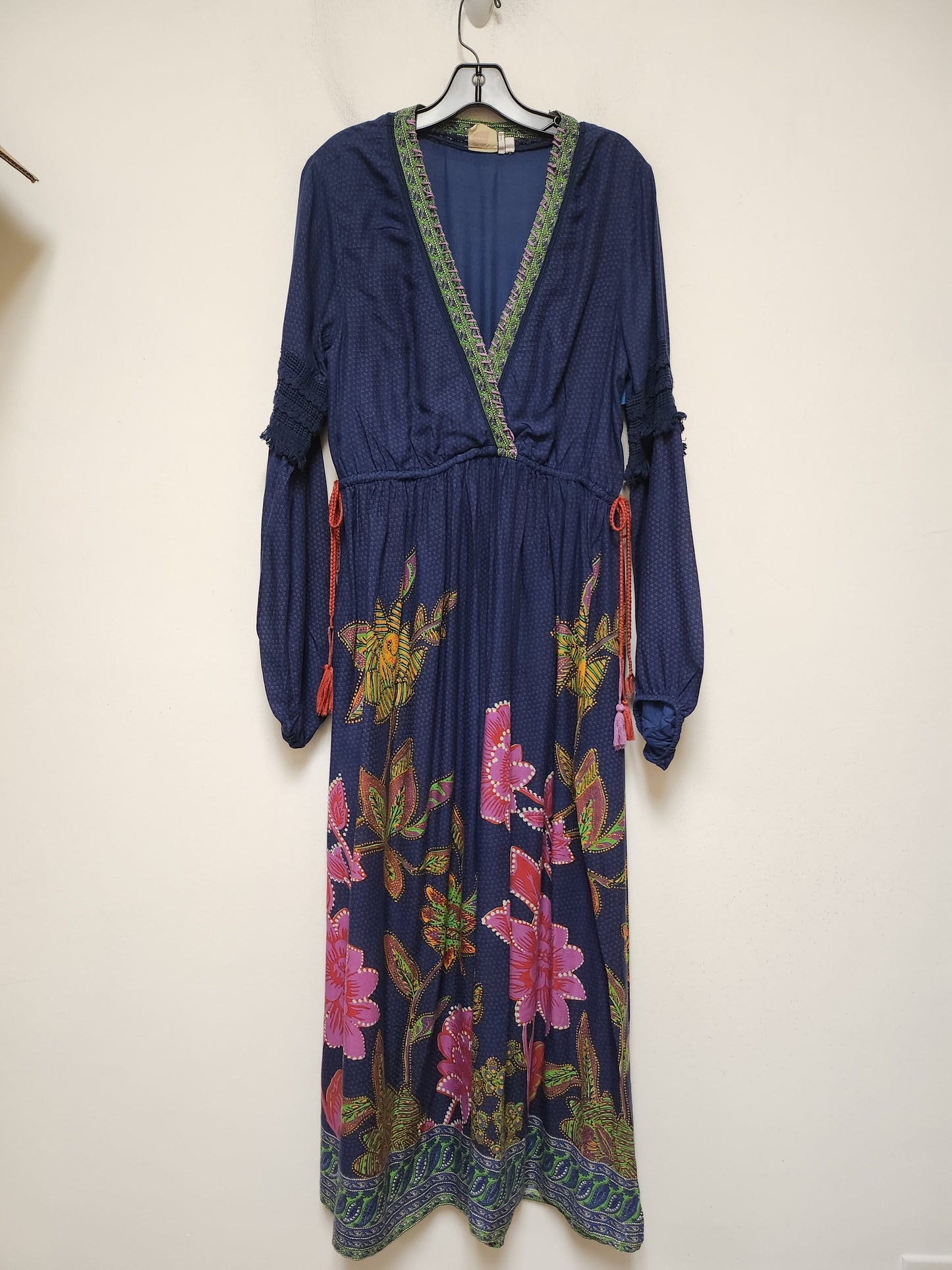 Dress Casual Maxi By Anthropologie In Blue & Purple, Size: M