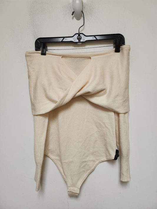 Bodysuit By Express In Cream, Size: S