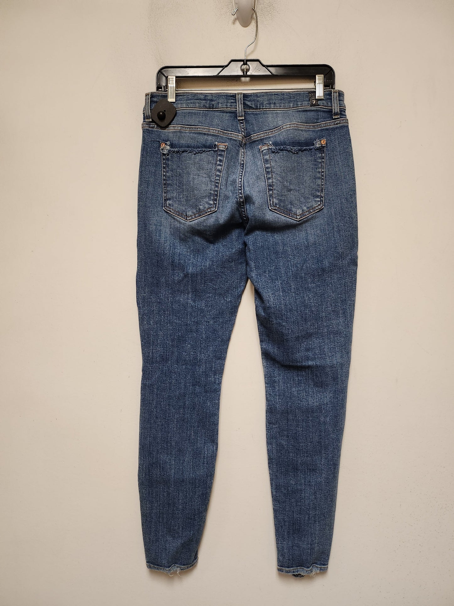 Jeans Skinny By 7 For All Mankind In Blue Denim, Size: 6