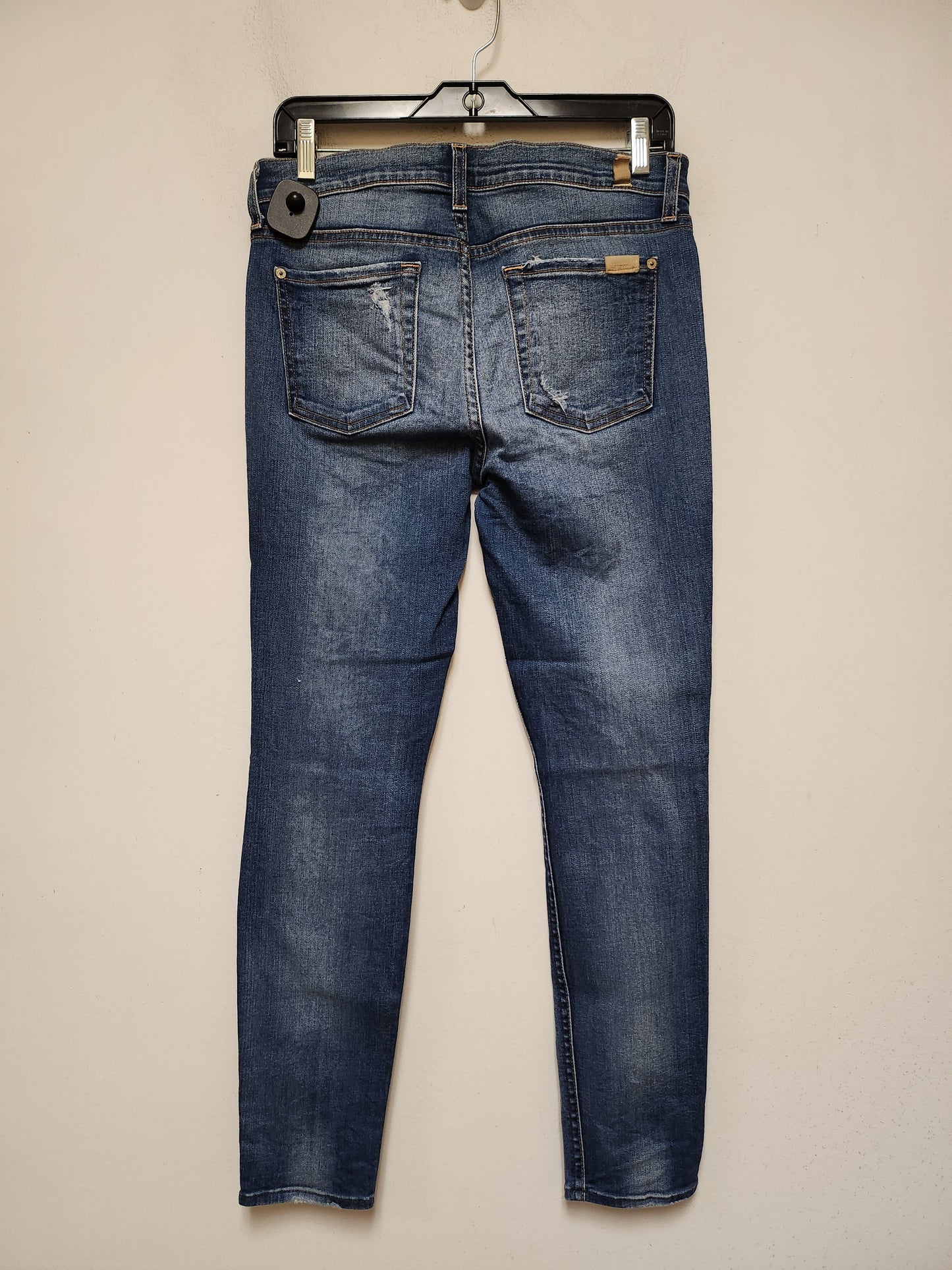 Jeans Skinny By 7 For All Mankind In Blue Denim, Size: 6