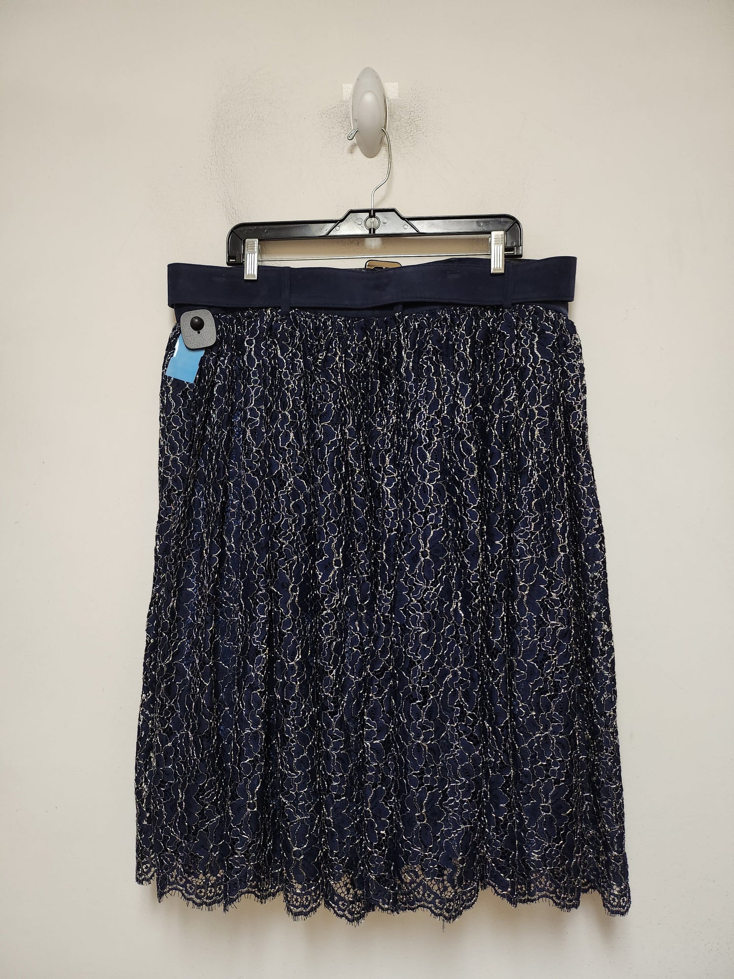 Skirt Midi By Modcloth In Blue & Silver, Size: 18