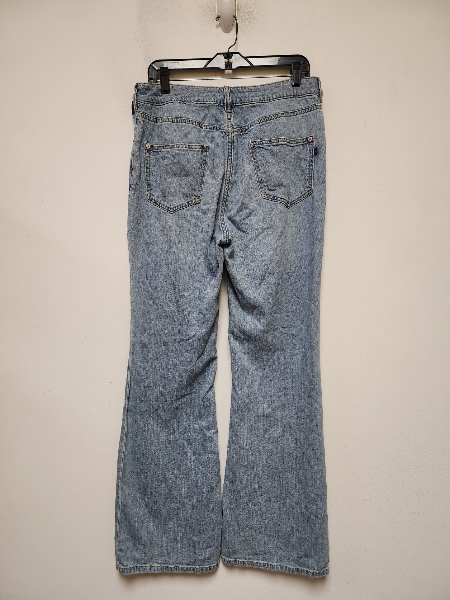 Jeans Flared By Pilcro In Blue Denim, Size: 8