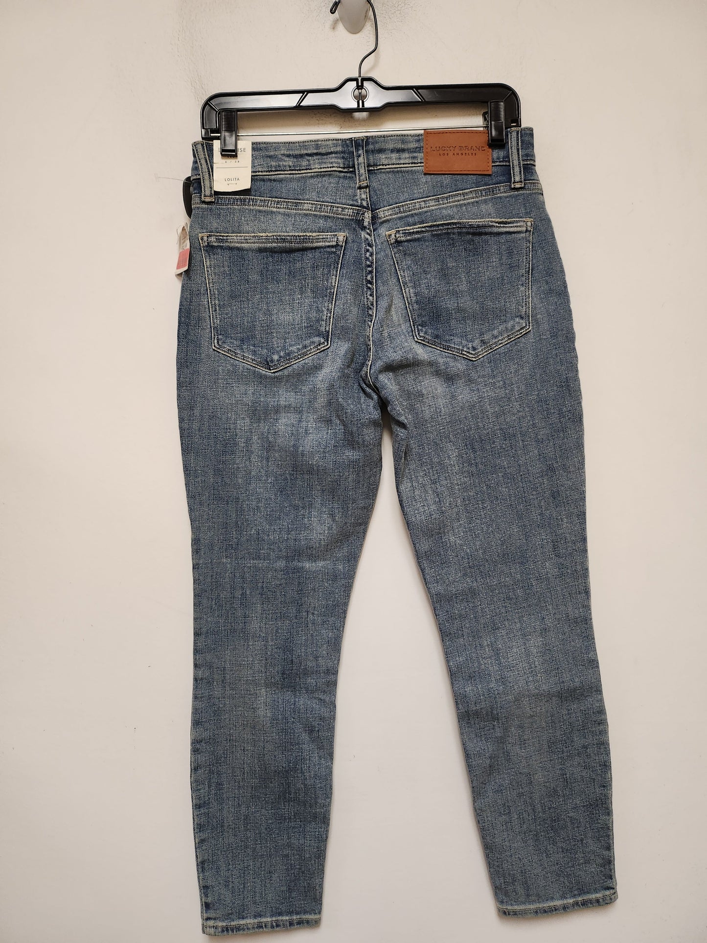 Jeans Cropped By Lucky Brand In Blue Denim, Size: 6