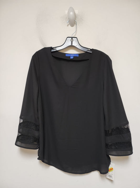 Top Long Sleeve By Apt 9 In Black, Size: S