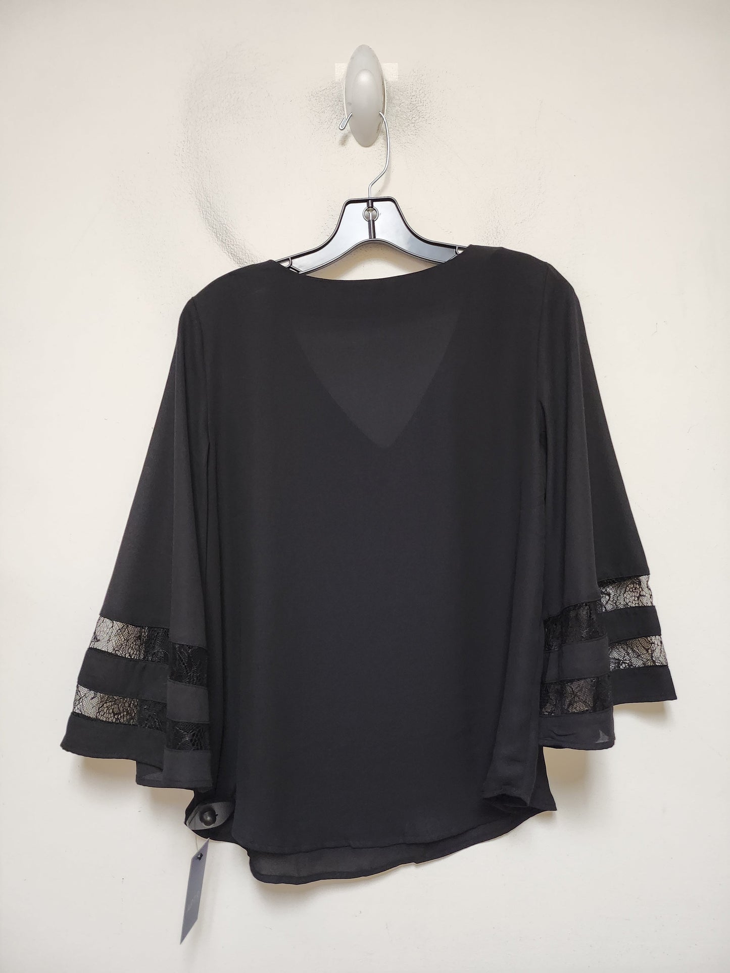 Top Long Sleeve By Apt 9 In Black, Size: S