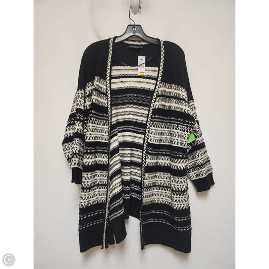 Cardigan By Lane Bryant In Black & Tan, Size: 2x