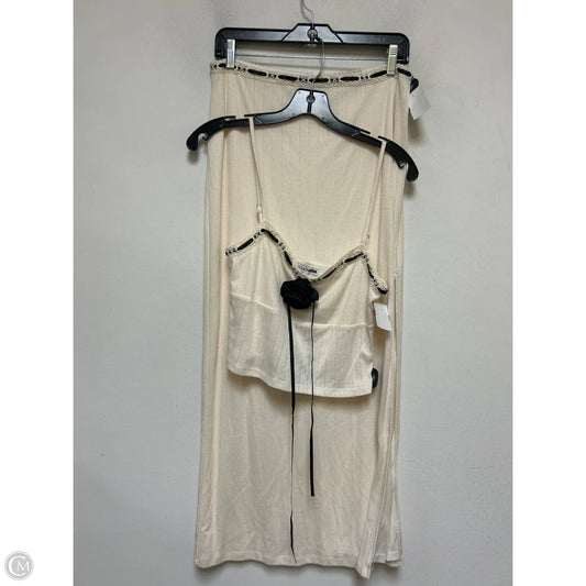 Skirt Set 2pc By Fashion Nova In Black & Cream, Size: 8