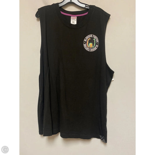 Top Sleeveless Basic By Disney Store In Black, Size: 3x