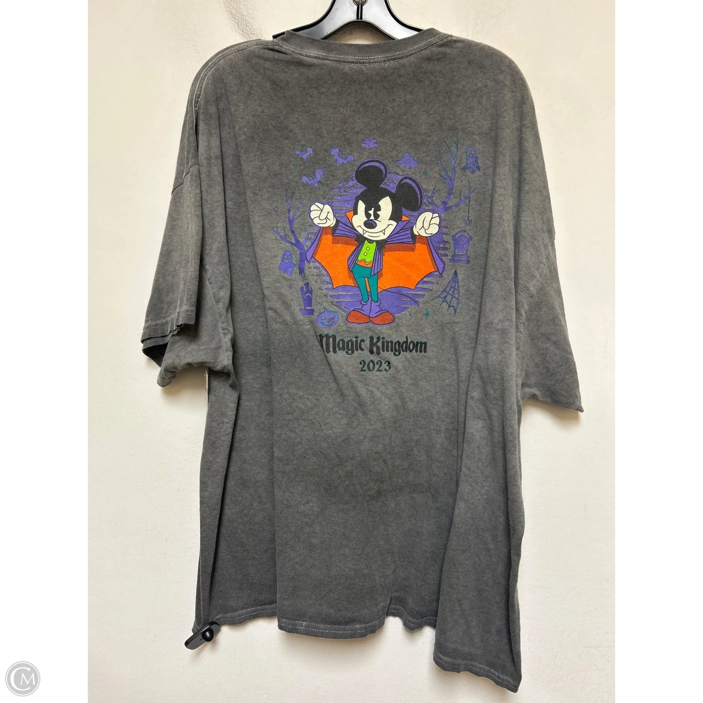 Top Short Sleeve Basic By Disney Store In Grey, Size: 3x