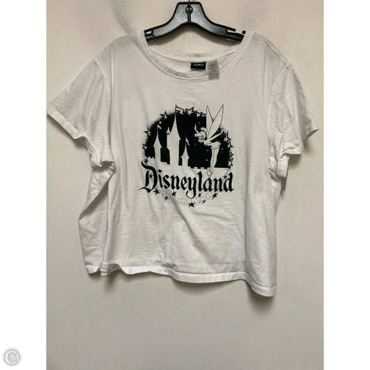 Top Short Sleeve Basic By Disney Store In White, Size: 2x