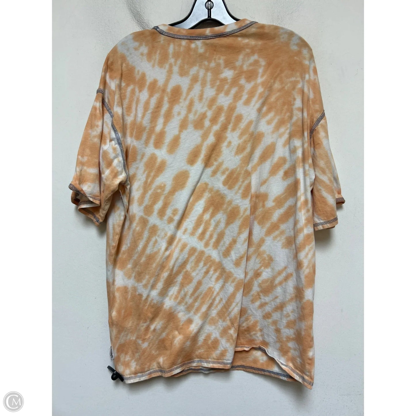 Top Short Sleeve Basic By Disney Store In Orange & White, Size: Xxl