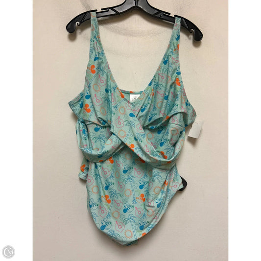 Swimsuit By Disney Store In Teal, Size: 2x