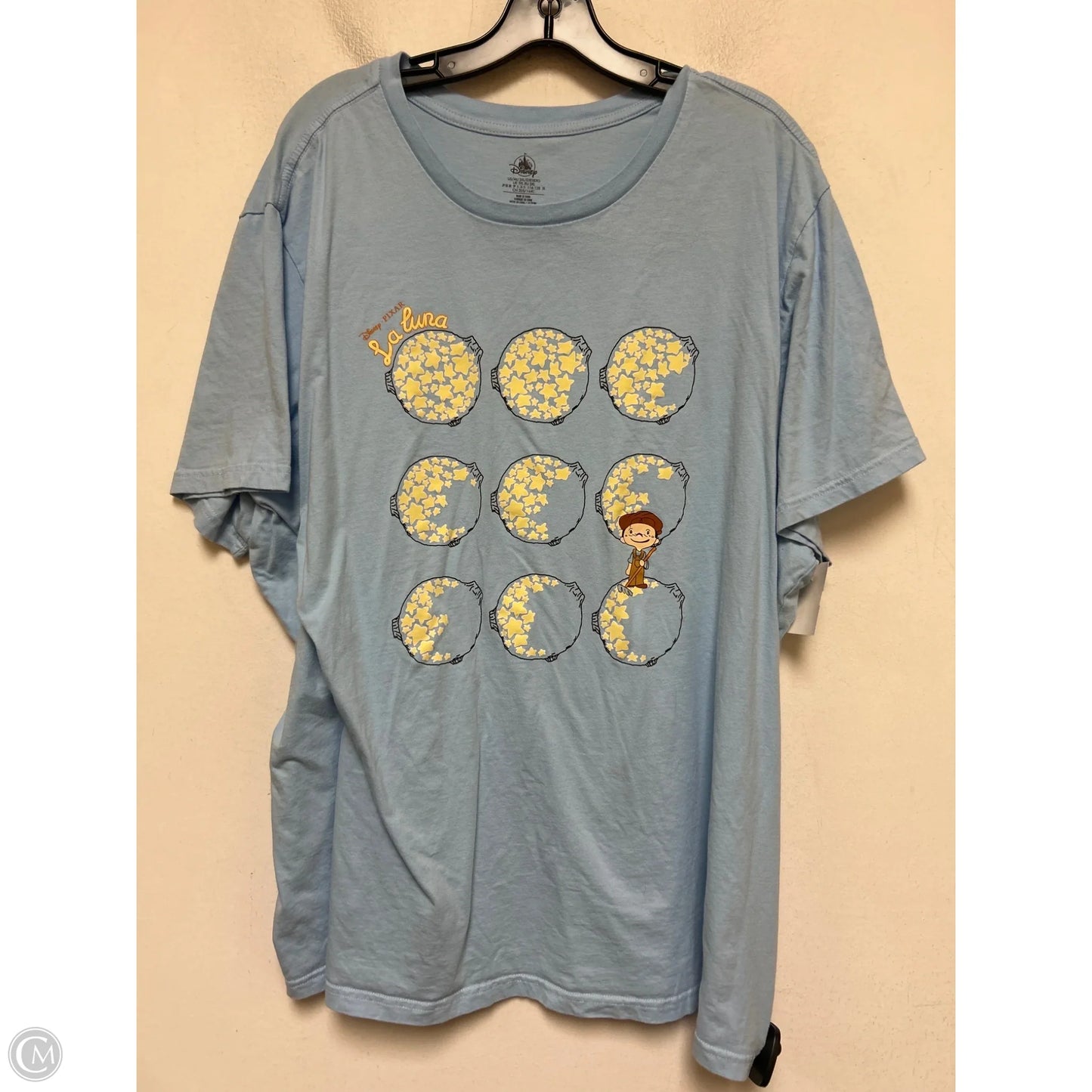 Top Short Sleeve Basic By Disney Store In Blue, Size: 3x