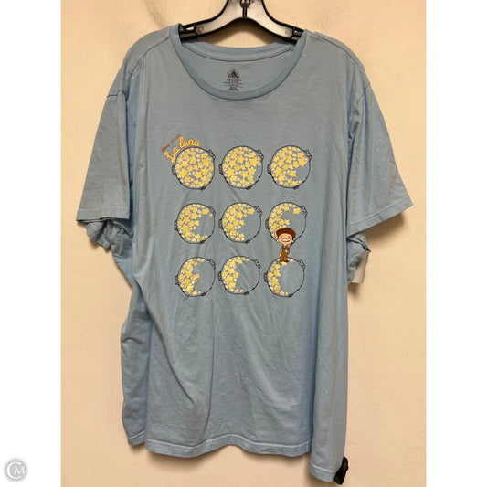 Top Short Sleeve Basic By Disney Store In Blue, Size: 3x