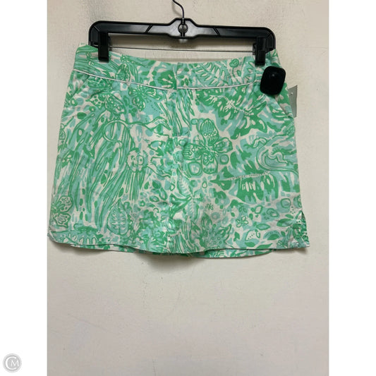 Skort Designer By Lilly Pulitzer In Blue & Green, Size: 2