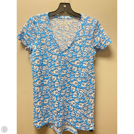 Top Short Sleeve Designer By Lilly Pulitzer In Blue, Size: Xs