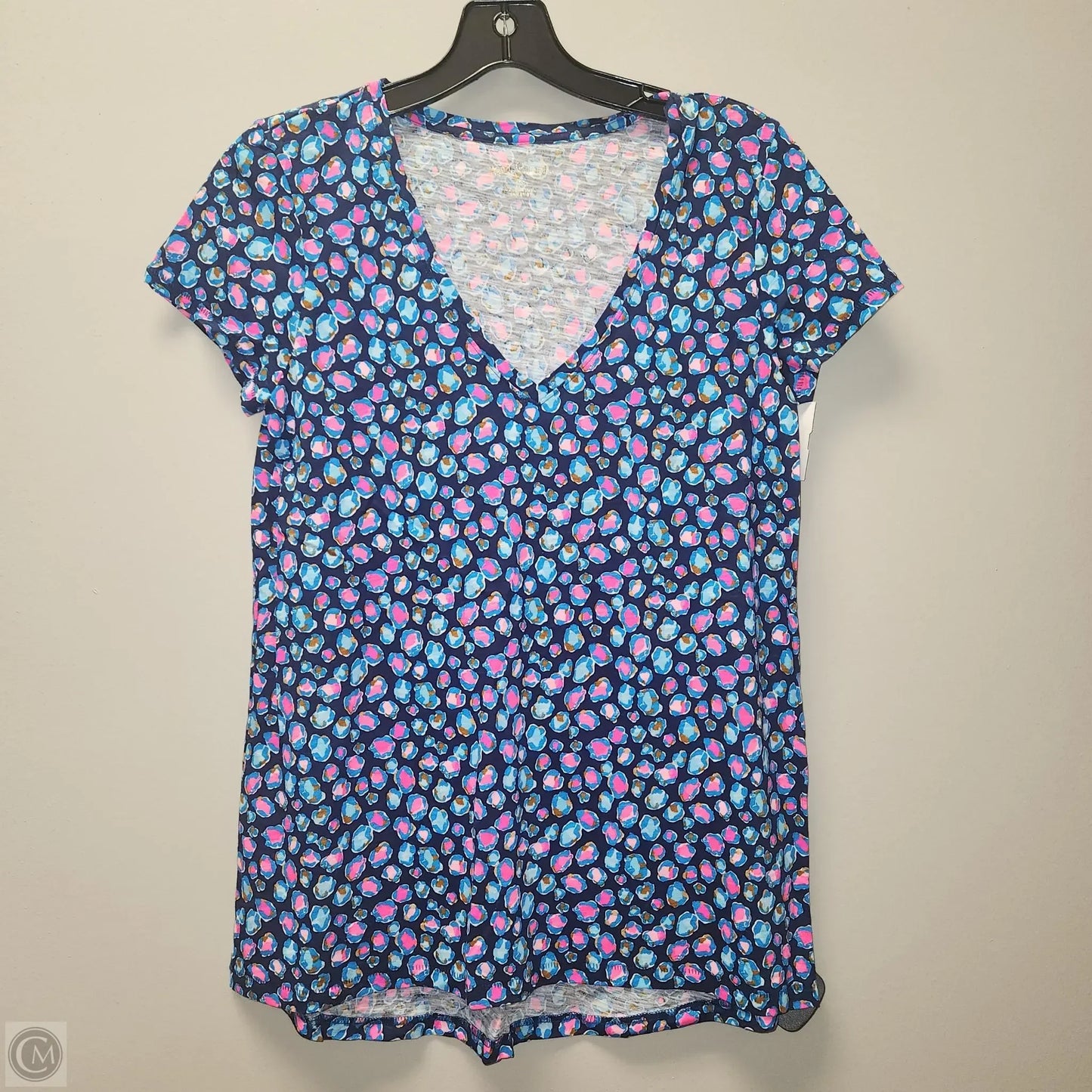 Top Short Sleeve Designer By Lilly Pulitzer In Blue, Size: Xs