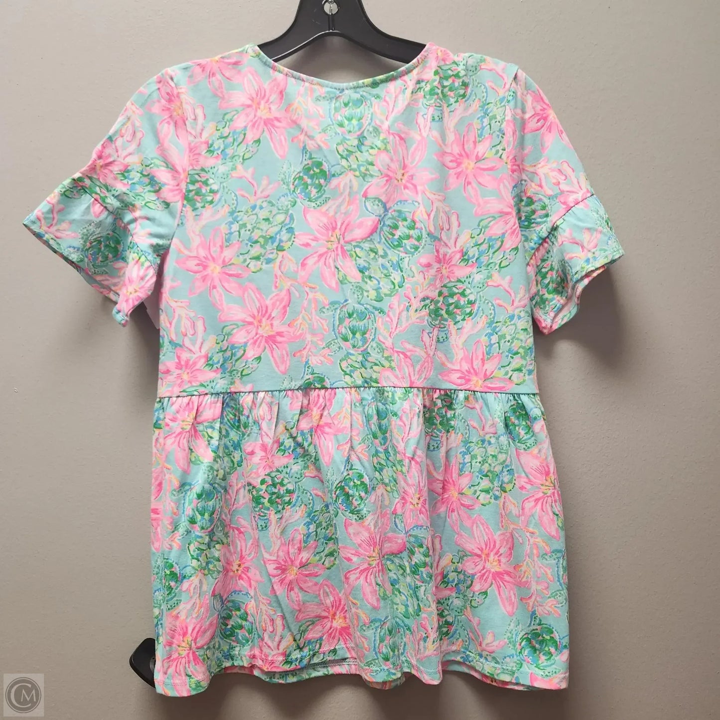 Top Short Sleeve Designer By Lilly Pulitzer In Pink, Size: Xs