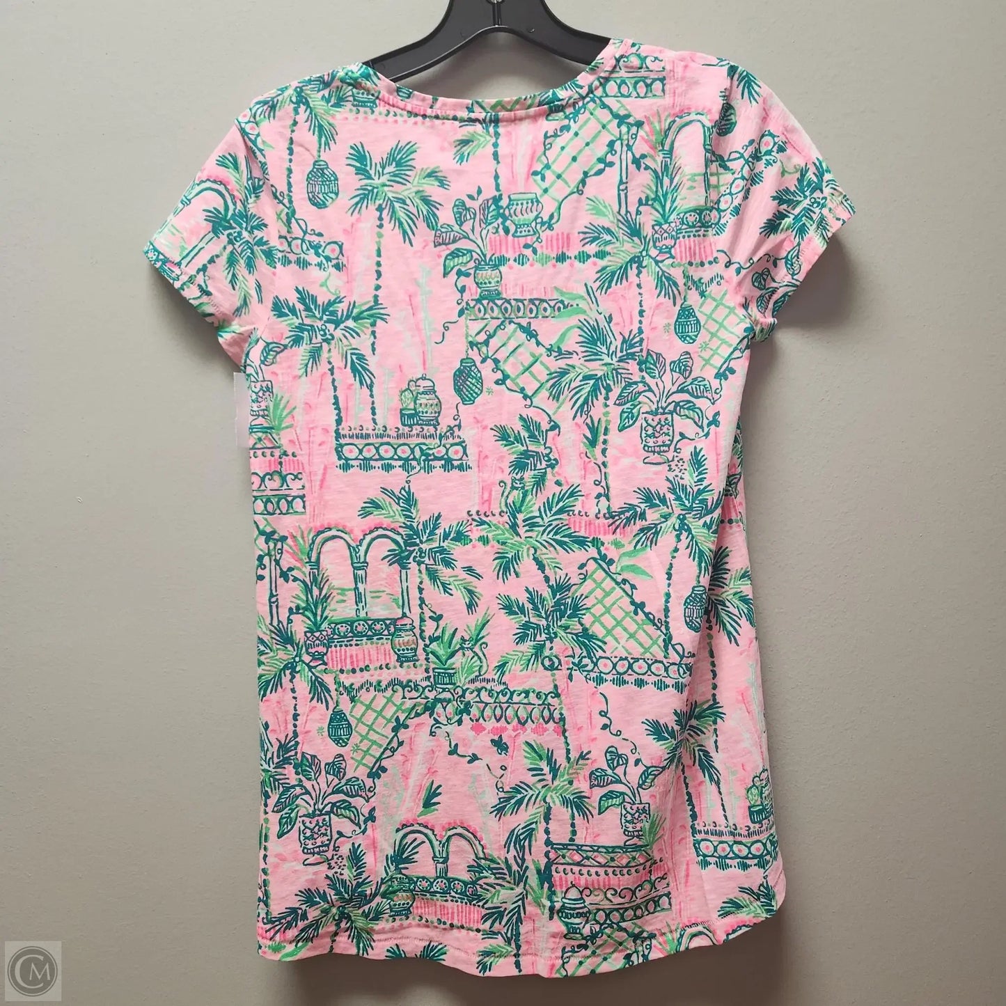 Top Short Sleeve Designer By Lilly Pulitzer In Pink, Size: Xs