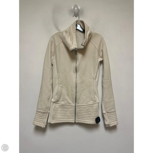 Athletic Jacket By Lululemon In Cream, Size: 8