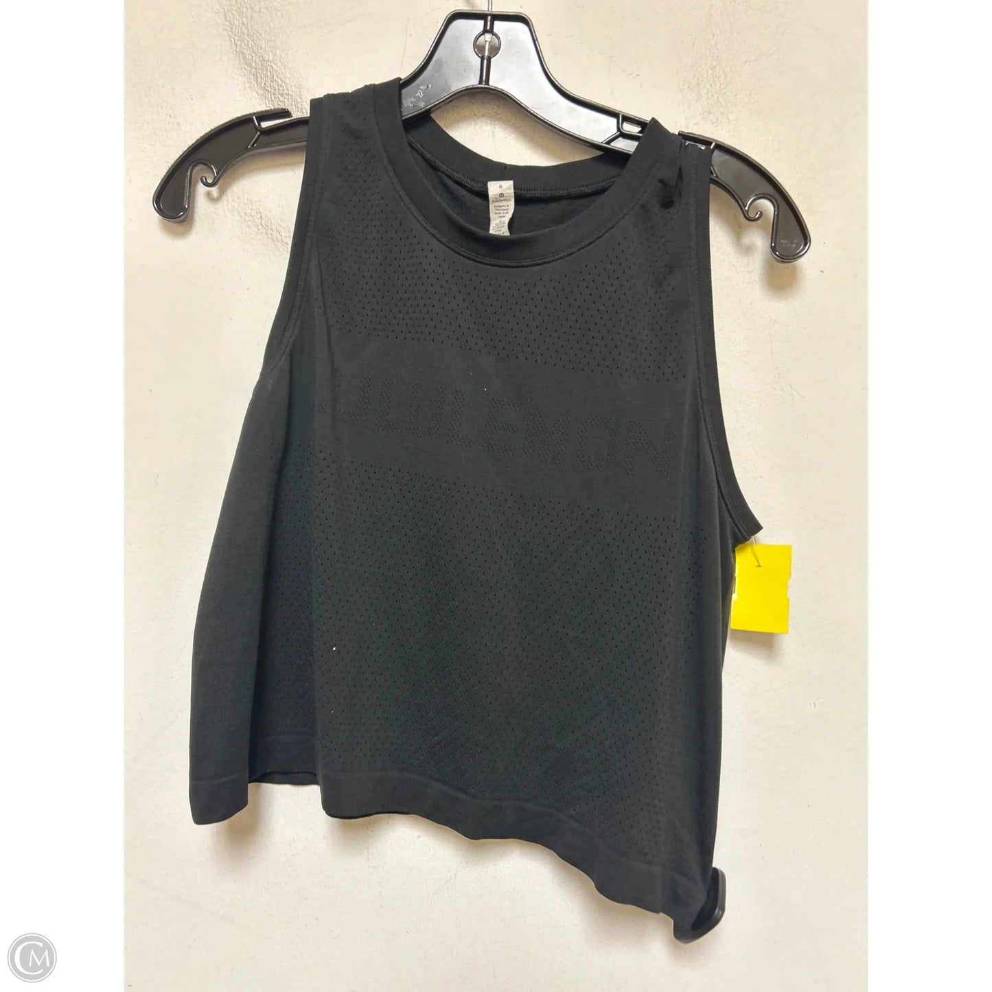 Athletic Tank Top By Lululemon In Black, Size: 6