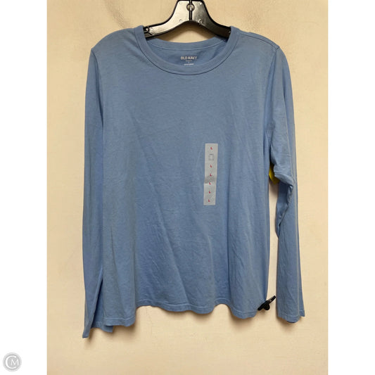 Top Long Sleeve Basic By Old Navy In Blue, Size: L