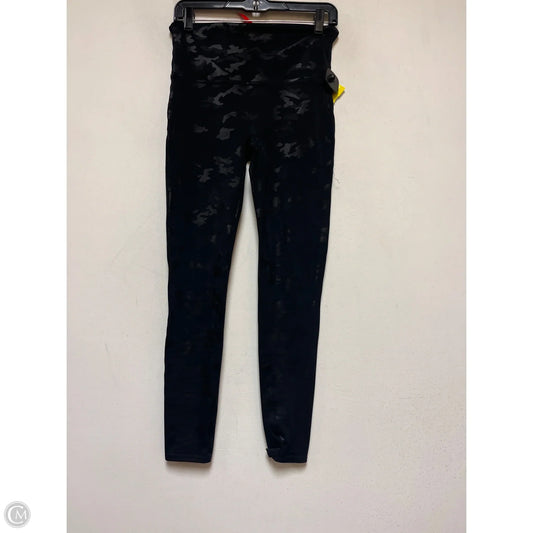 Athletic Leggings By Spanx In Black, Size: L