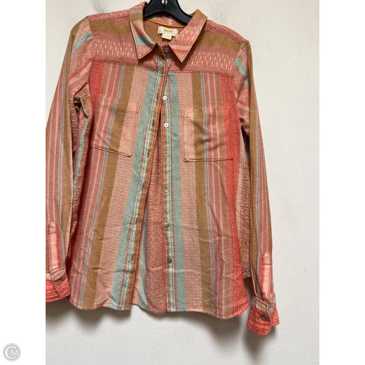 Top Long Sleeve By Maeve In Multi-colored, Size: L