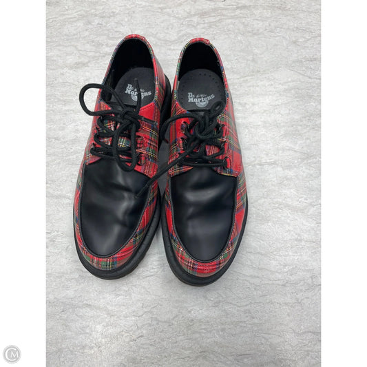 Shoes Flats By Dr Martens In Plaid Pattern, Size: 7