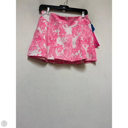 Skirt Designer By Lilly Pulitzer In Pink & White, Size: 0