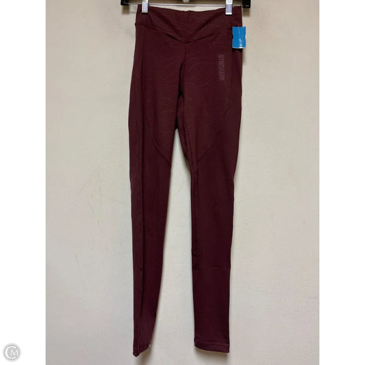 Athletic Leggings By Gym Shark In Maroon, Size: S
