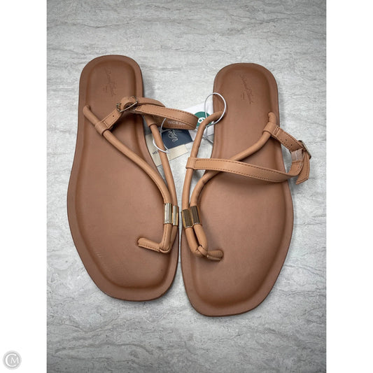 Sandals Flats By Universal Thread In Tan, Size: 9