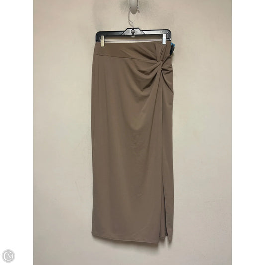 Skirt Midi By Abercrombie And Fitch In Taupe, Size: 4