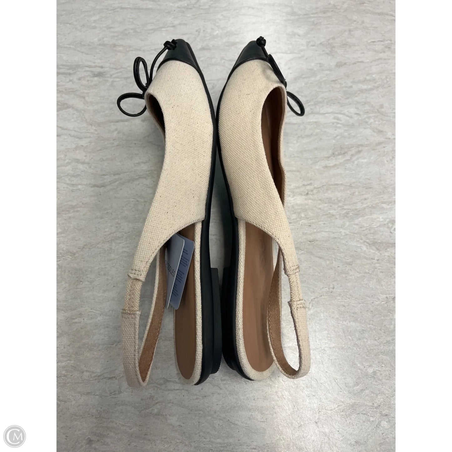 Shoes Flats By Aerosoles In Black & Tan, Size: 9
