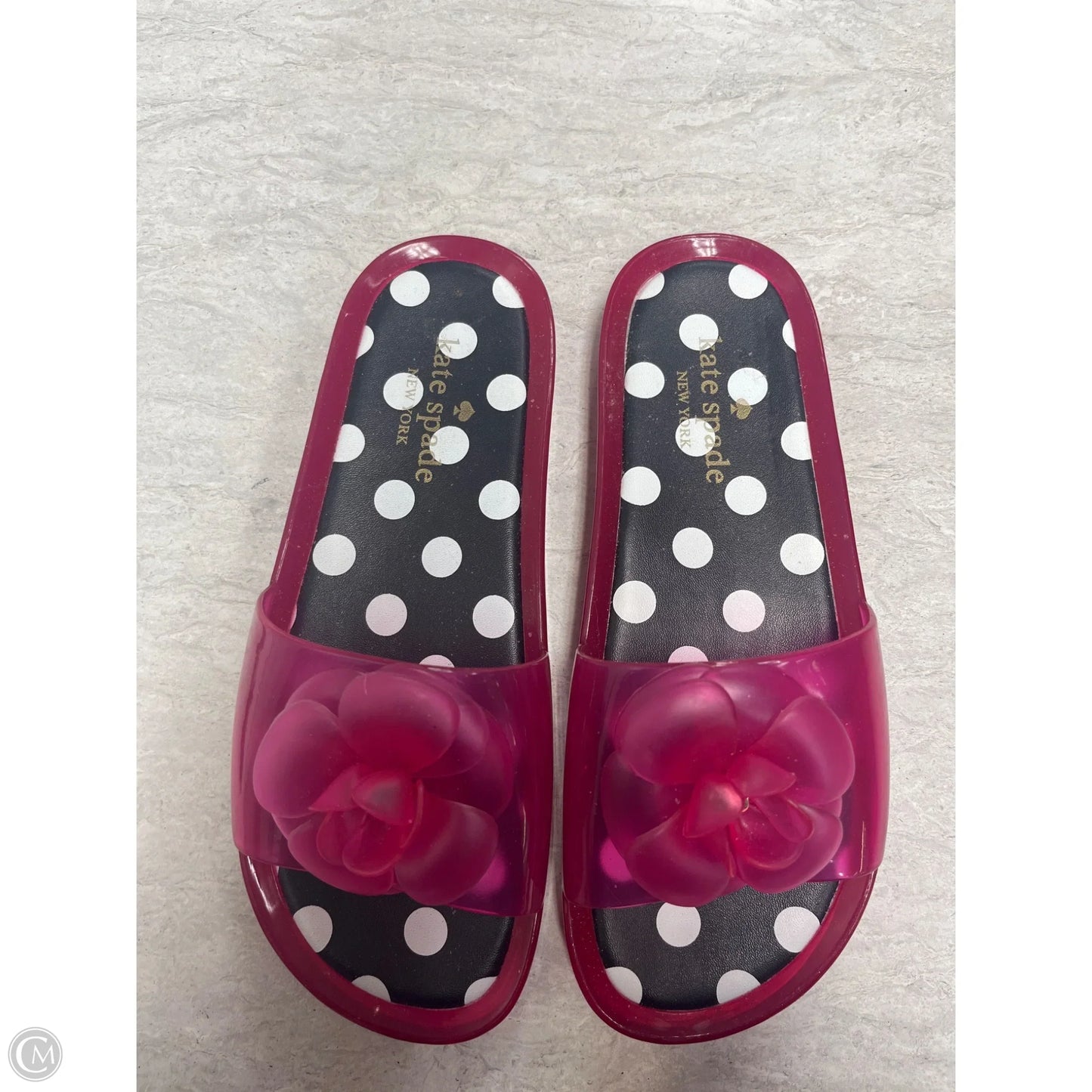 Sandals Designer By Kate Spade In Polkadot Pattern, Size: 7