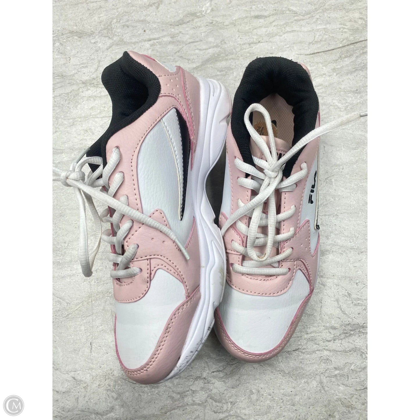 Shoes Sneakers By Fila In Pink & White, Size: 7.5