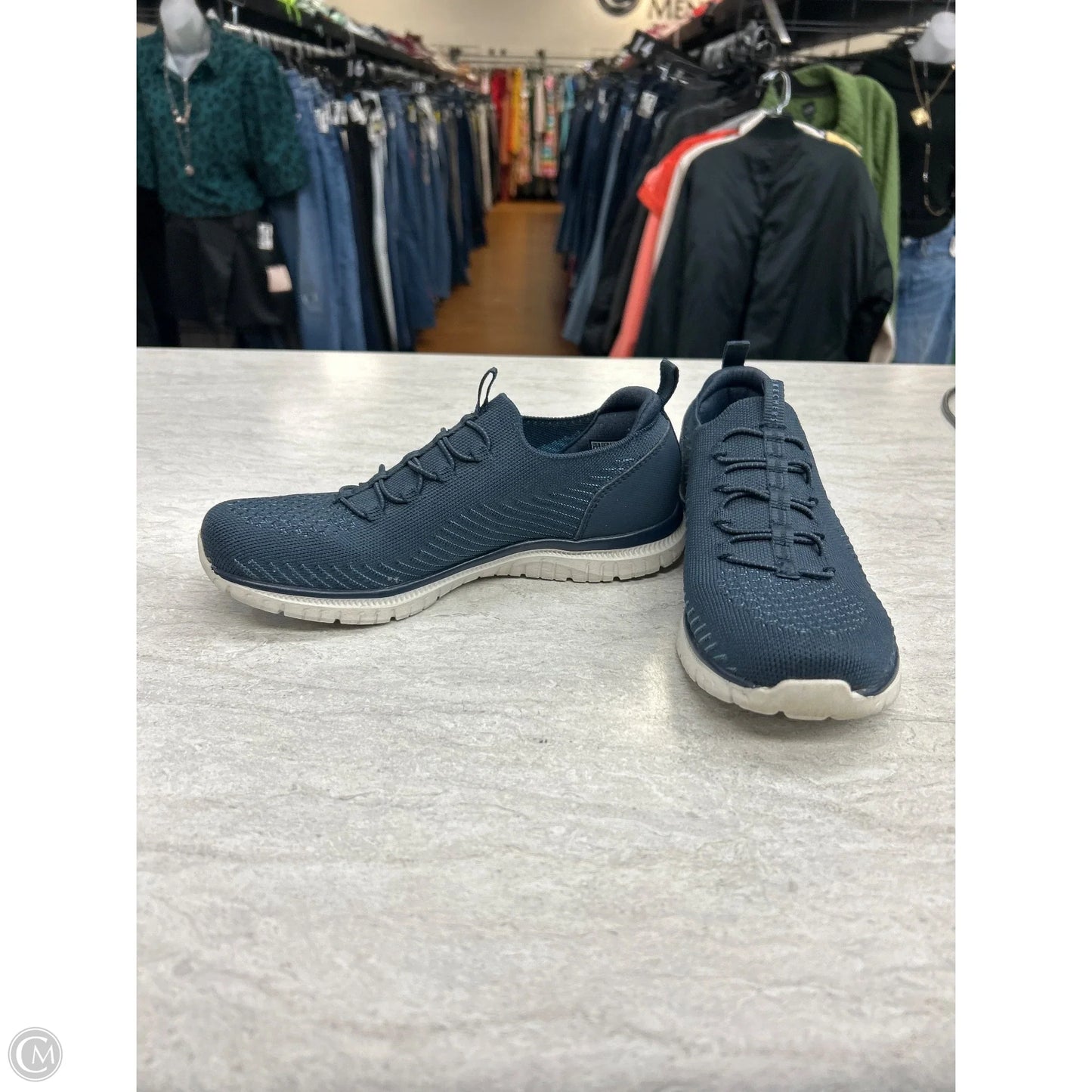 Shoes Sneakers By Skechers In Blue, Size: 6.5