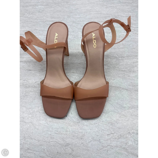 Shoes Heels Block By Aldo In Tan, Size: 7
