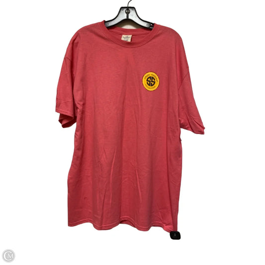 Top Short Sleeve By Simply Southern In Pink, Size: Xl