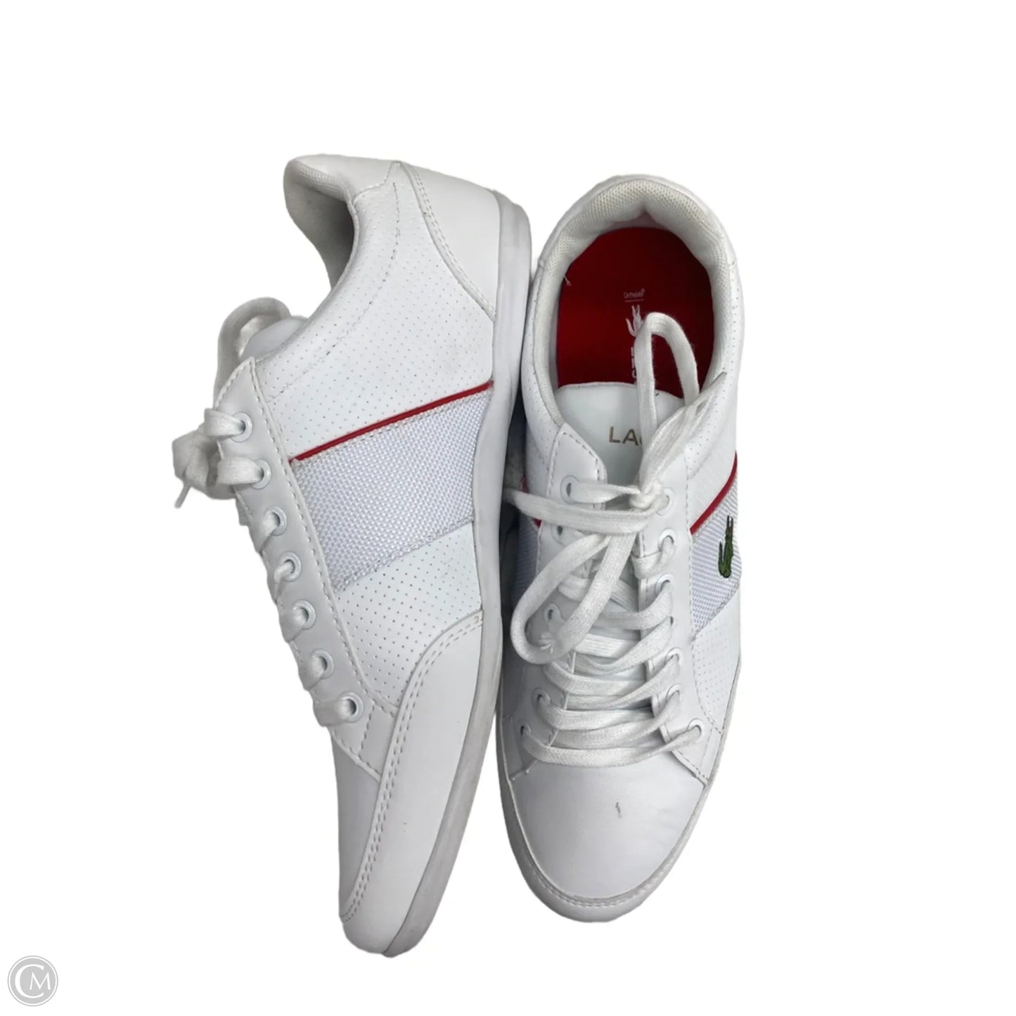 Shoes Athletic By Lacoste In White, Size: 7