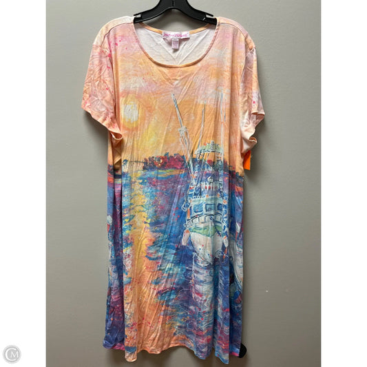 Dress Casual Short By Leoma Lovegrove In Multi-colored, Size: 3x