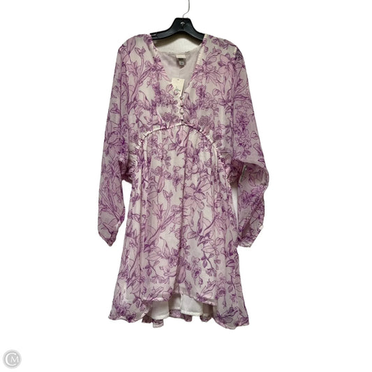 Dress Casual Short By A New Day In Purple & White, Size: L