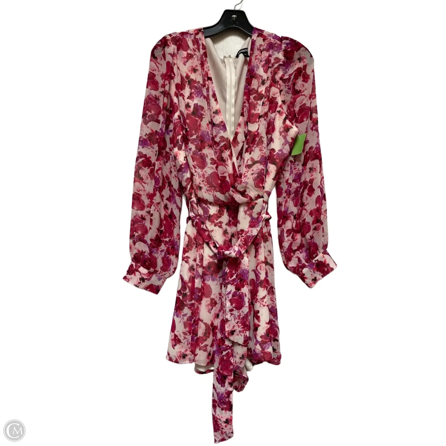 Romper By Express In Floral Print, Size: L