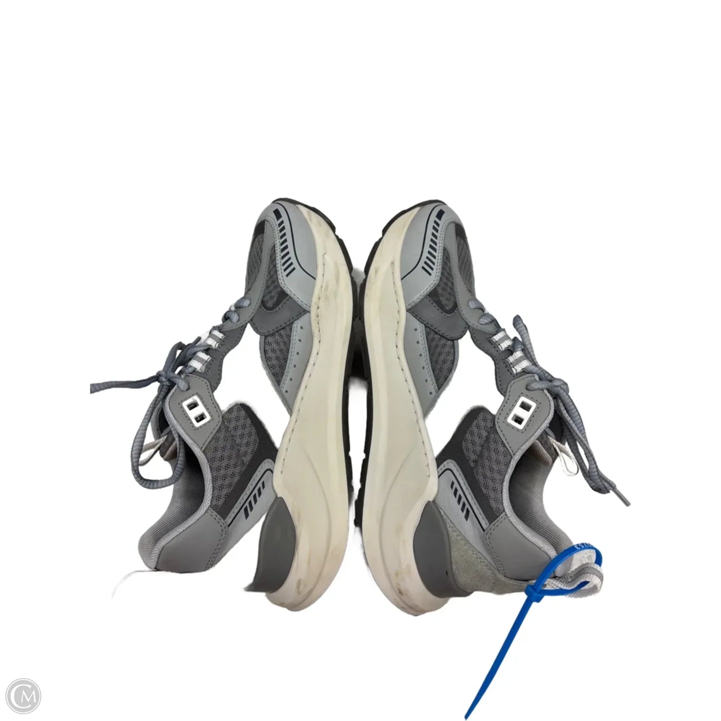 Shoes Luxury Designer By Burberry In Grey, Size: 9
