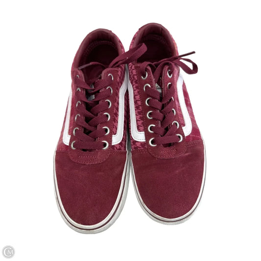 Shoes Sneakers By Vans In Purple, Size: 7.5