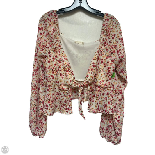 Top Long Sleeve By Altard State In Floral Print, Size: L