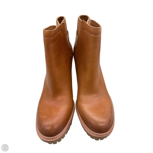 Boots Ankle Heels By Vince Camuto In Brown, Size: 6.5
